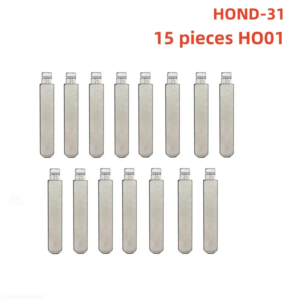 15PCS for HO01 HOND-31 HON66 Flip Blank Key Blade 25# HON66FH for Accord Fit City New Odyssey for KD Keydiy Xhorse Remotes