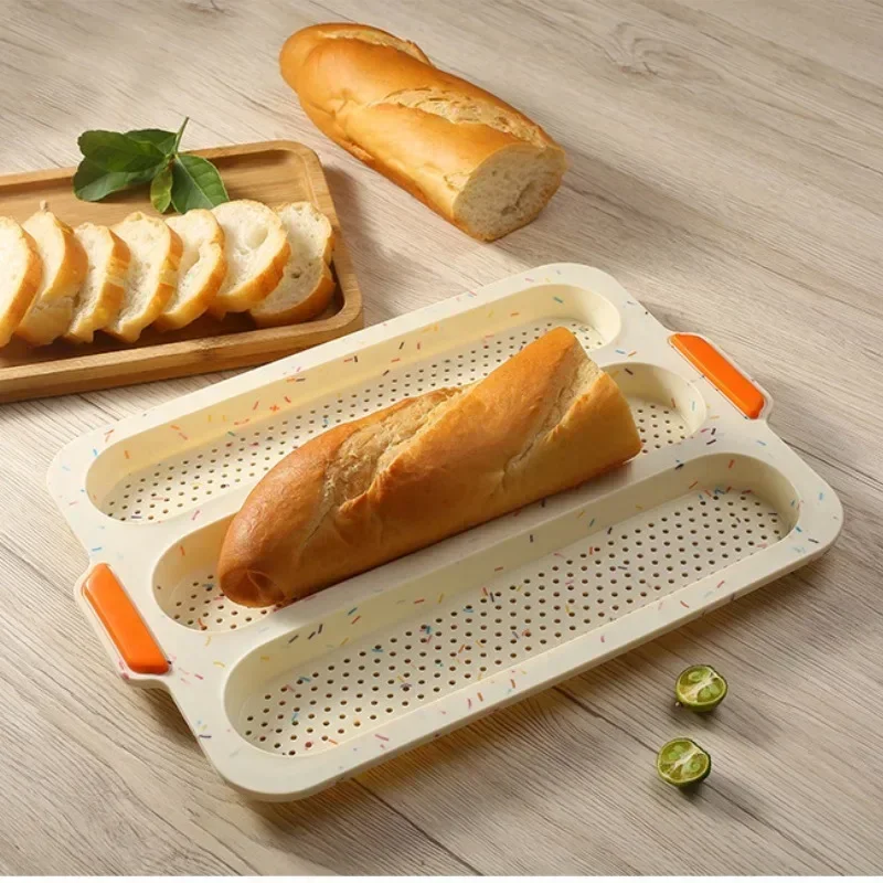 

1pcs Silicone Mold French Bread Baking Mold Bread Baking Tray Nonstick Cake Baguette Mold Pans Bread Baking Tools loaf pan