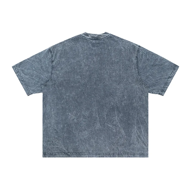 Unisex Streetwear Vintage Men T Shirts Casual Summer Cotton Tee 1:1 Heavy Washed Oversized T shirt