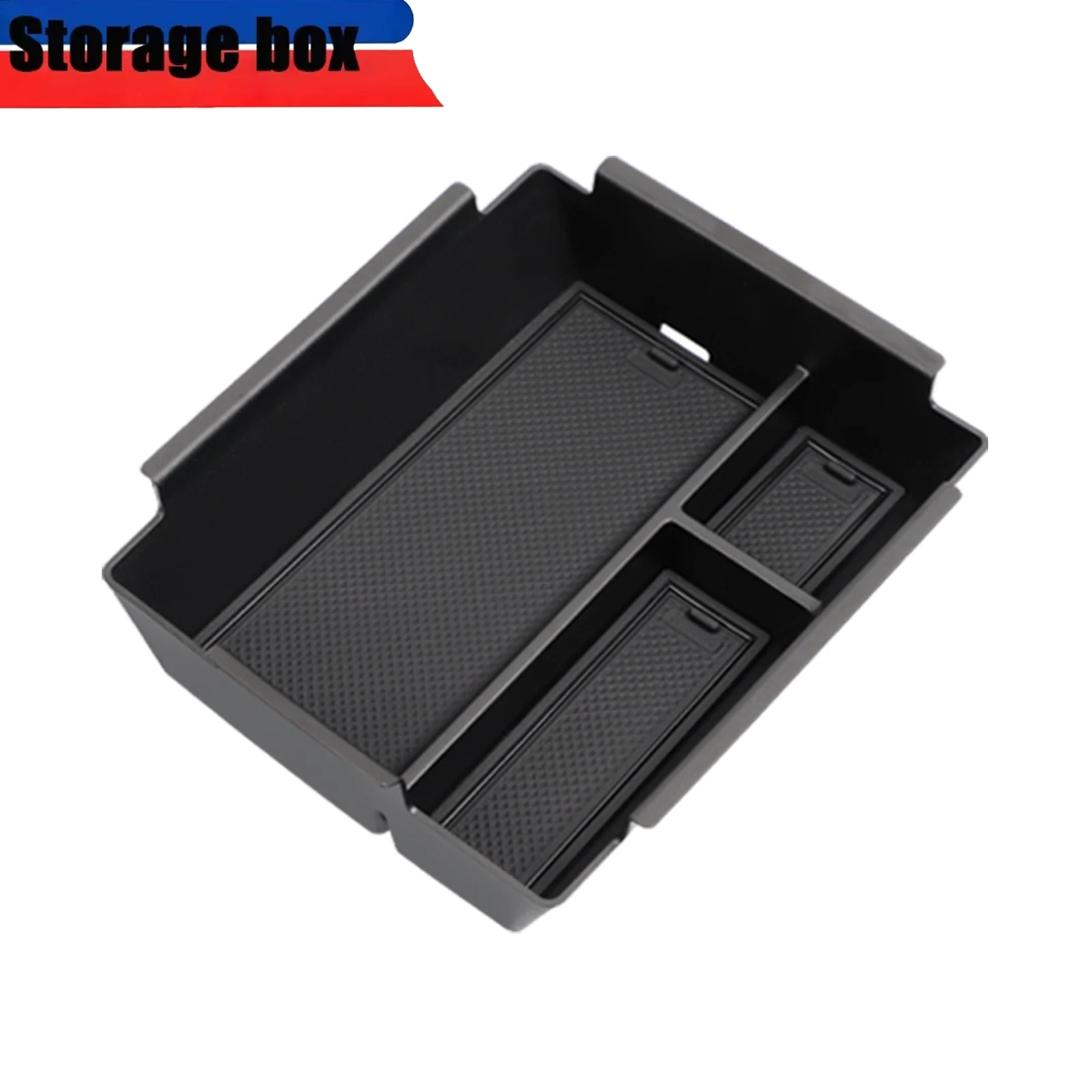 Center Console Armrest Box Car Storage Box Accessories Organizer Tidying Tray ABS Black For Geely Galaxy E5 2024-2026