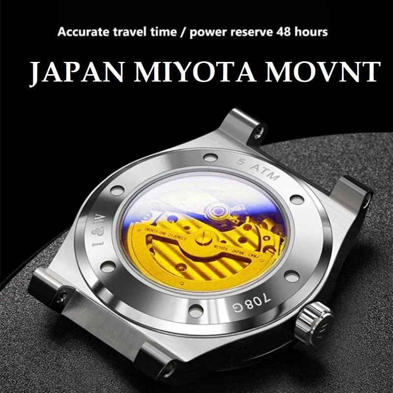 Iw Carnival Rotating Earth Dial For Mens Watch Automatic Wristwatch Japan Miyota Mechanical 24 Hours Sapphire Relogio Masculino