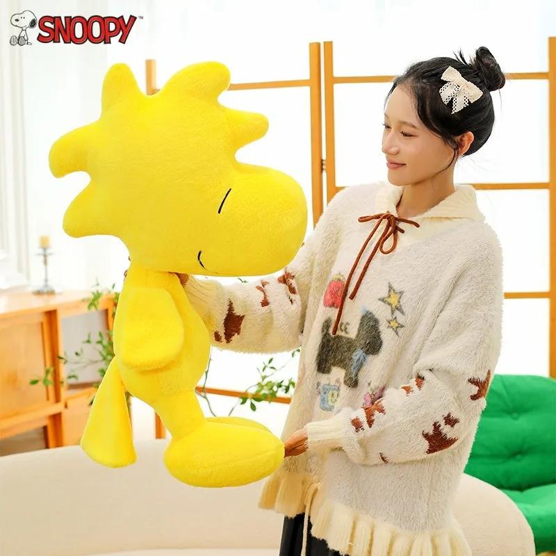 60/80/100 سنتيمتر كبيرة الحجم وودستوك سنوبي الكرتون أنيمي أفخم محشوة دمية Kawaii الديكور بلوشيز الأطفال وسادة هدية عيد
