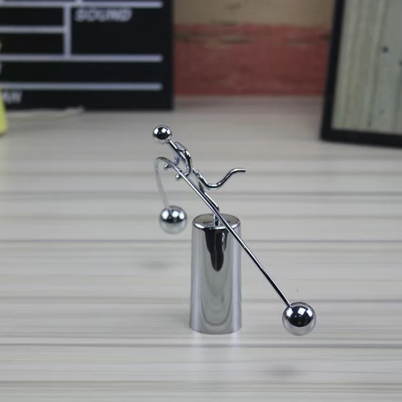 Gewichtheber Kinetische Kunst Stahl Balance Physik Spielzeug Lustige Schreibtisch Stress Relief Gadgets Für Büro Kreative Neuheit Geschenke