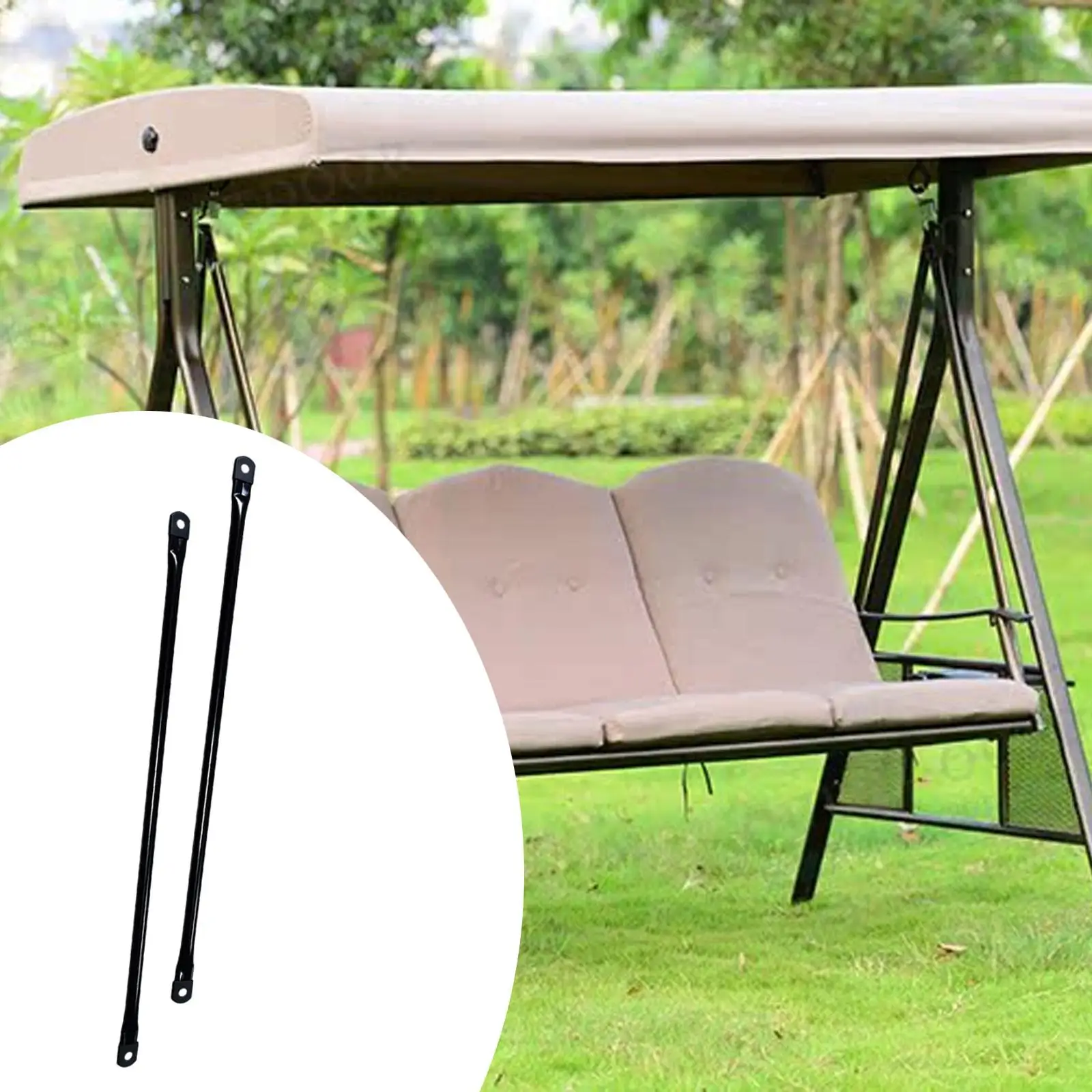 Heavy Duty Swing Replacement Rod Weather Resistant Bar for Outdoor Garden Swings and Hanging Chair Set