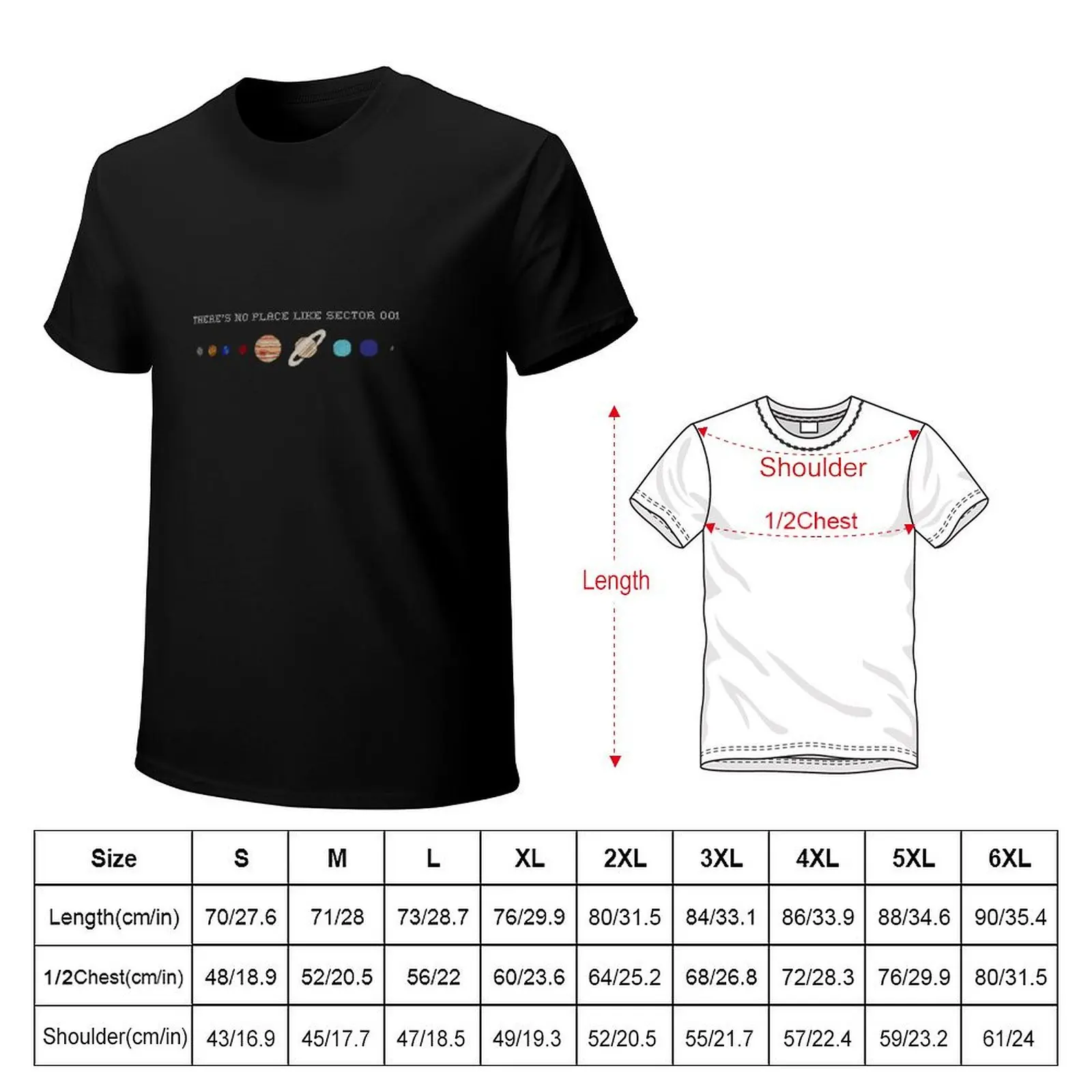 There's No Place Like Sector 001 T-Shirt man t shirt cotton T-Shirt