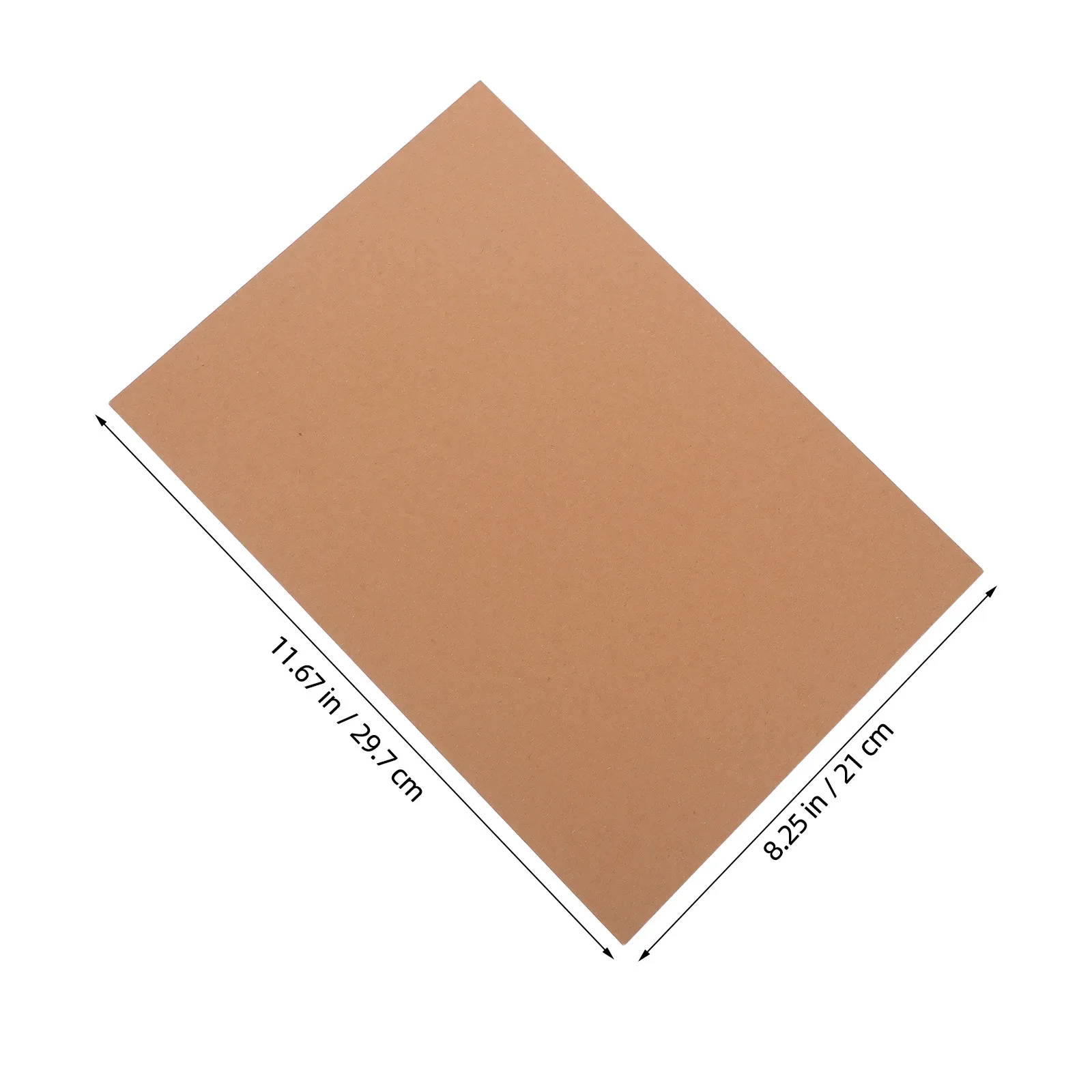 120Sheets For Office Memo Paper Christmas Card Making Paper Kraft Cardstock A4 Thick Heavy Duty Brown Blank