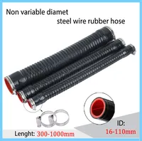 Black Universal16-110mm  Intercooler Silicone Tube Rubber Joiner Pipe Radiator Silicone Tube Supercharger Pipe Steel Wire+Rubber