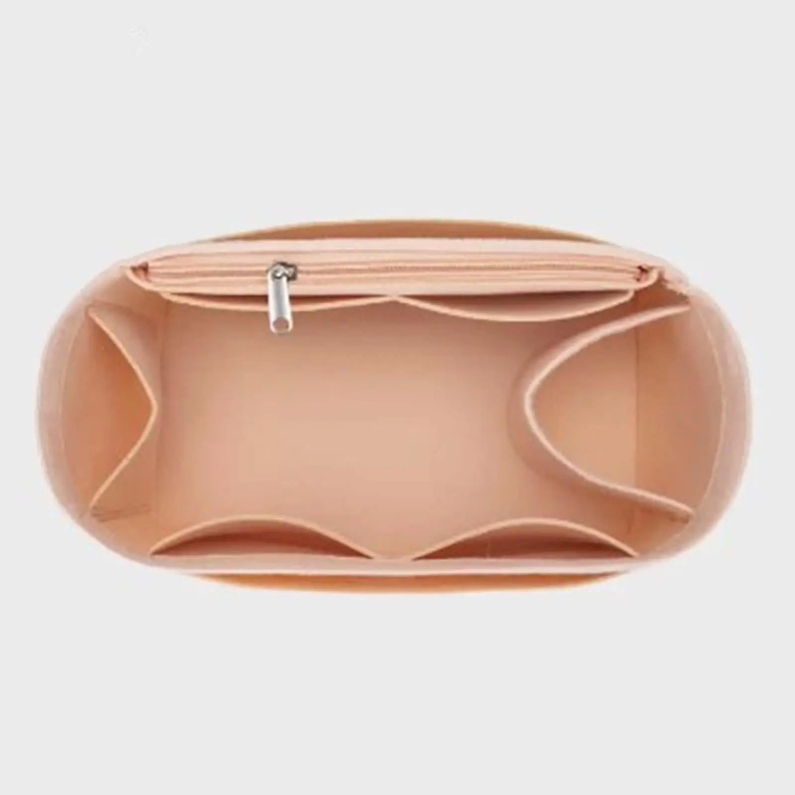 Purse Organizer Insert with Multi Compartments Makeup Bag Organizer Bag Liner for Handbags Tote Bags Duffel Backpack Bucket Bag
