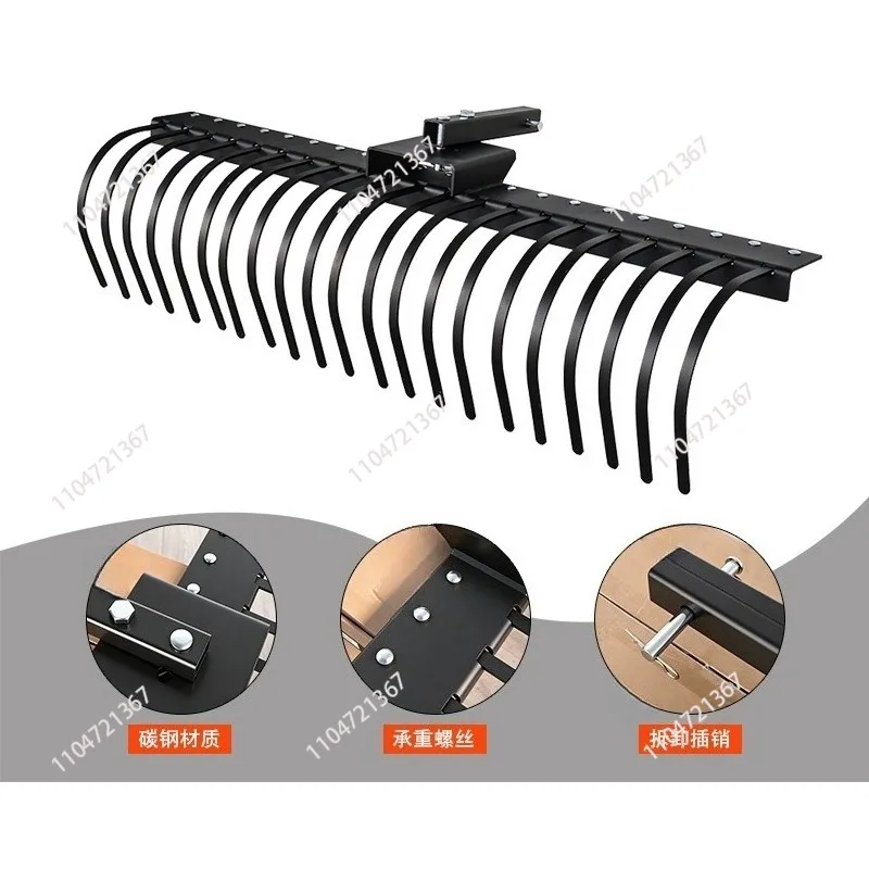 Multifunctional All-Purpose Aluminum Landscape Rake Floating Weed Removal Tool Lawn Mowers  1pcs