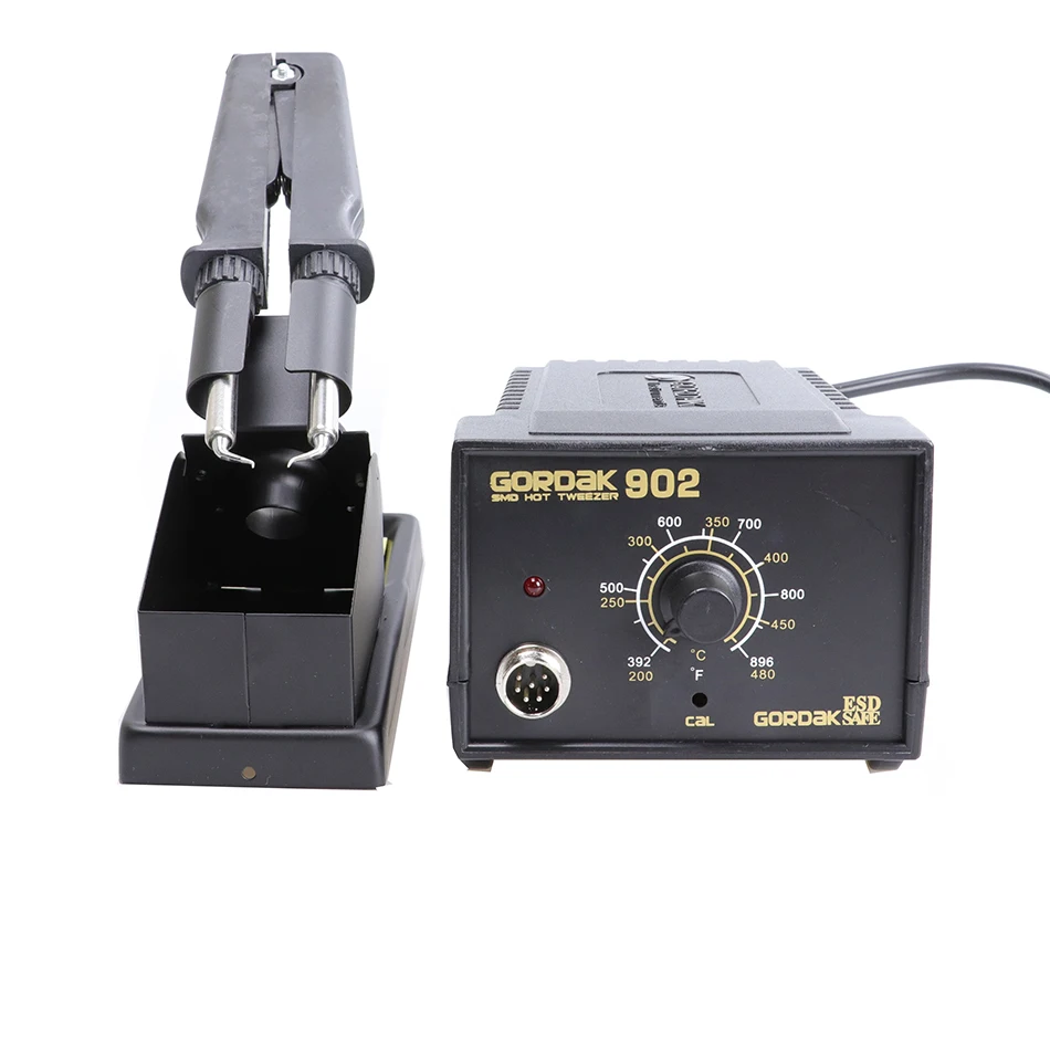 GORDAK constant temperature soldering station 902 adjustable electric heating tweezers clip desoldering tool 220V 75W