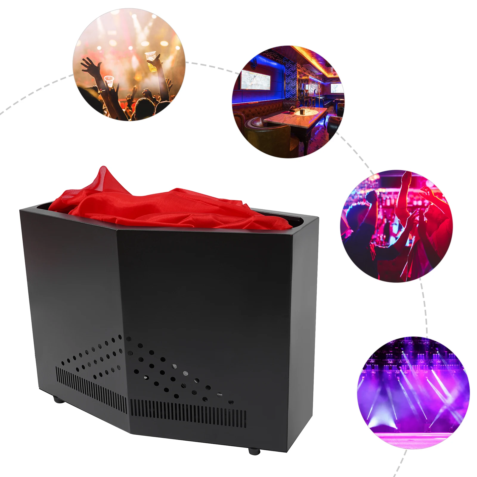 36 LED Red + Blue Fake Flame Light Stage Show Fire Flame Lighting Disco DJ Band