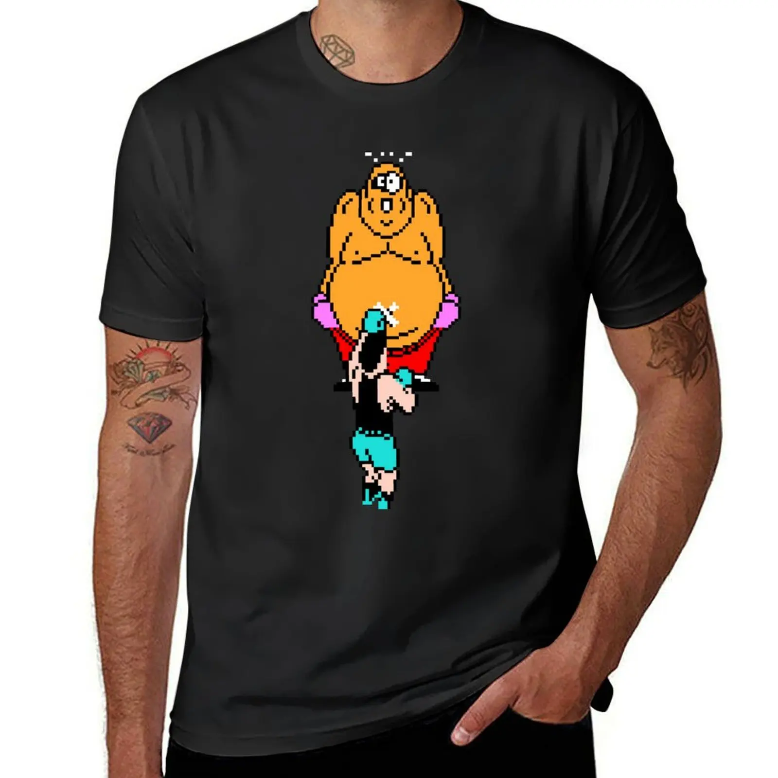 Punch Out King Hippo T-Shirt kawaii clothes anime summer top tops slim fit t shirts for men