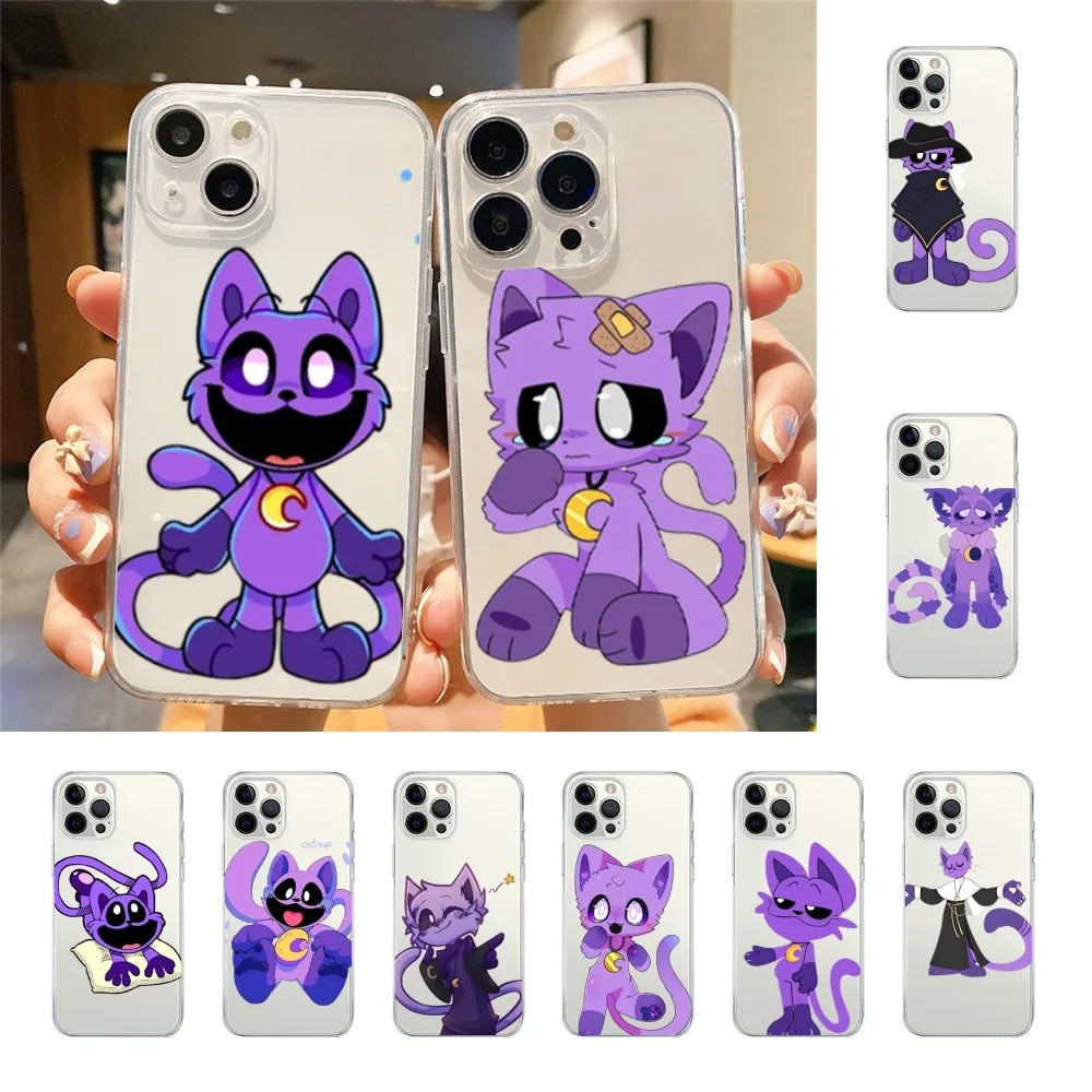 C-Catnap Cat Cool Phone Case For Iphone 15 11 13 14 Pro Max 7 8 Plus X Xr Xs Max 16pro 12mini Transparent Cover