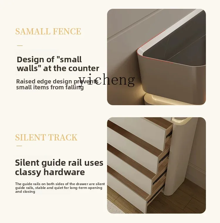 

ZZ Bedroom Ultra-Thin Drawer Chest of Drawers Tailstock Storage Chest of Drawers Living Room Wall Solid Wood Storage