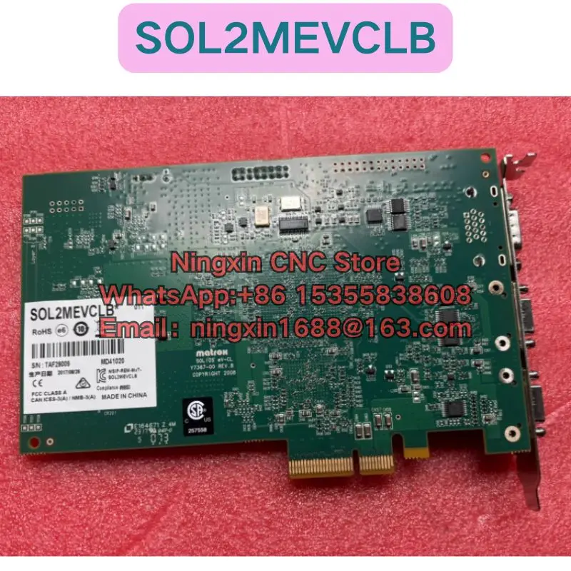 Second-hand SOL2MEVCLB Y7367-00 REV.B Image acquisition card Functional test OK Fast delivery