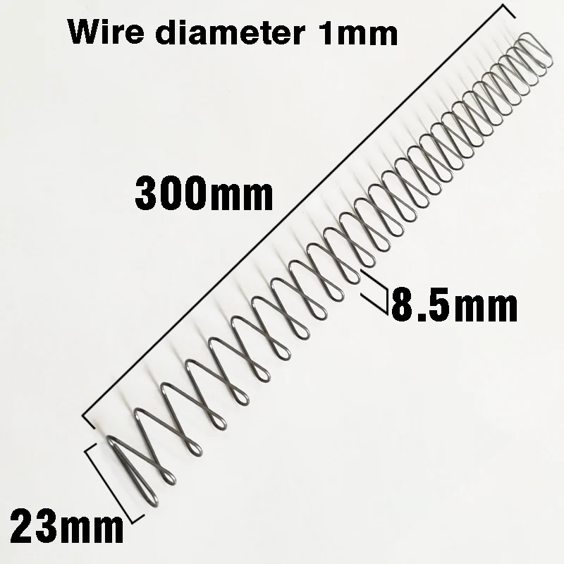 1mm Wire Diameter Stainless Steel Square Spring Length 300mm Rectangular Compressed Spring Pressure Seat Spring