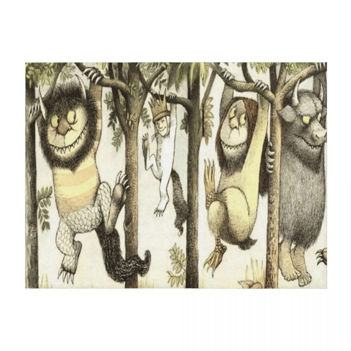 

Wild Things Romp, Max Throw Blanket Decorative Throw halloween valentine gift ideas Sofas Blankets