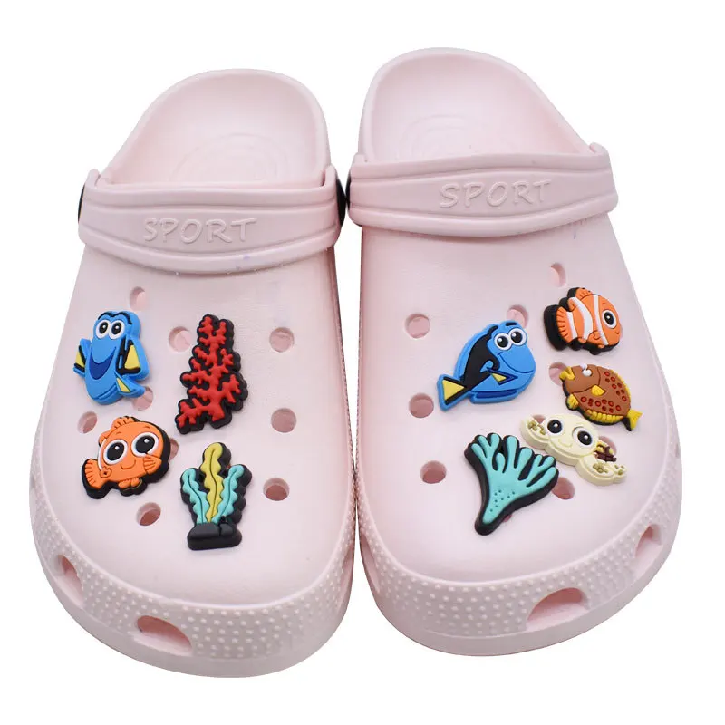vis serie PVC schoen Charmes Slippers Gesp combinatie Fit Polsbandjes accessoires Decoratie Bands cadeau unisex feest