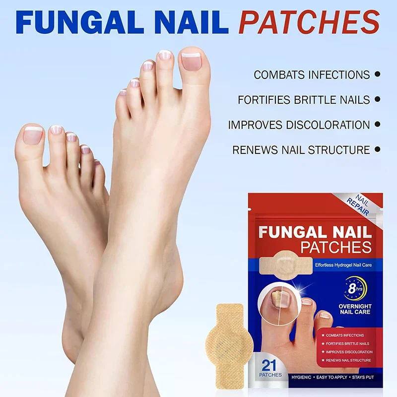 10/21Pcs Nail Repair Patches Toenail Fungus Sticky Care Ingrown Correction Sticker Paronychia No Pain Fix Heal