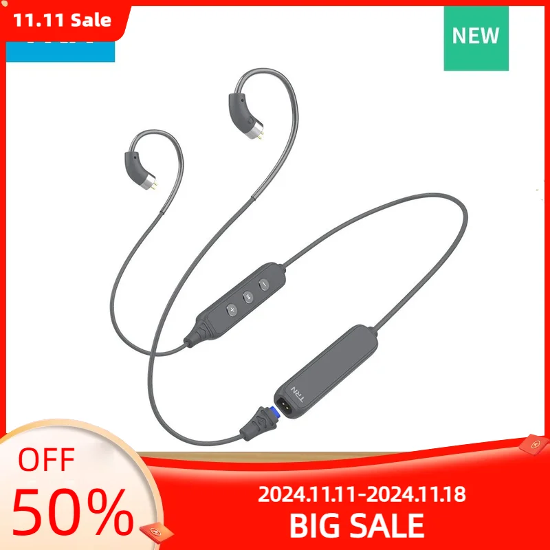 TRN BT3XS Wireless Bluetooth-compatible 5.3  0.75 0.78mm MMCX Headphone Earphones Cable For TRN MT1 MAX MT3 Xuan wu BAX Kirin