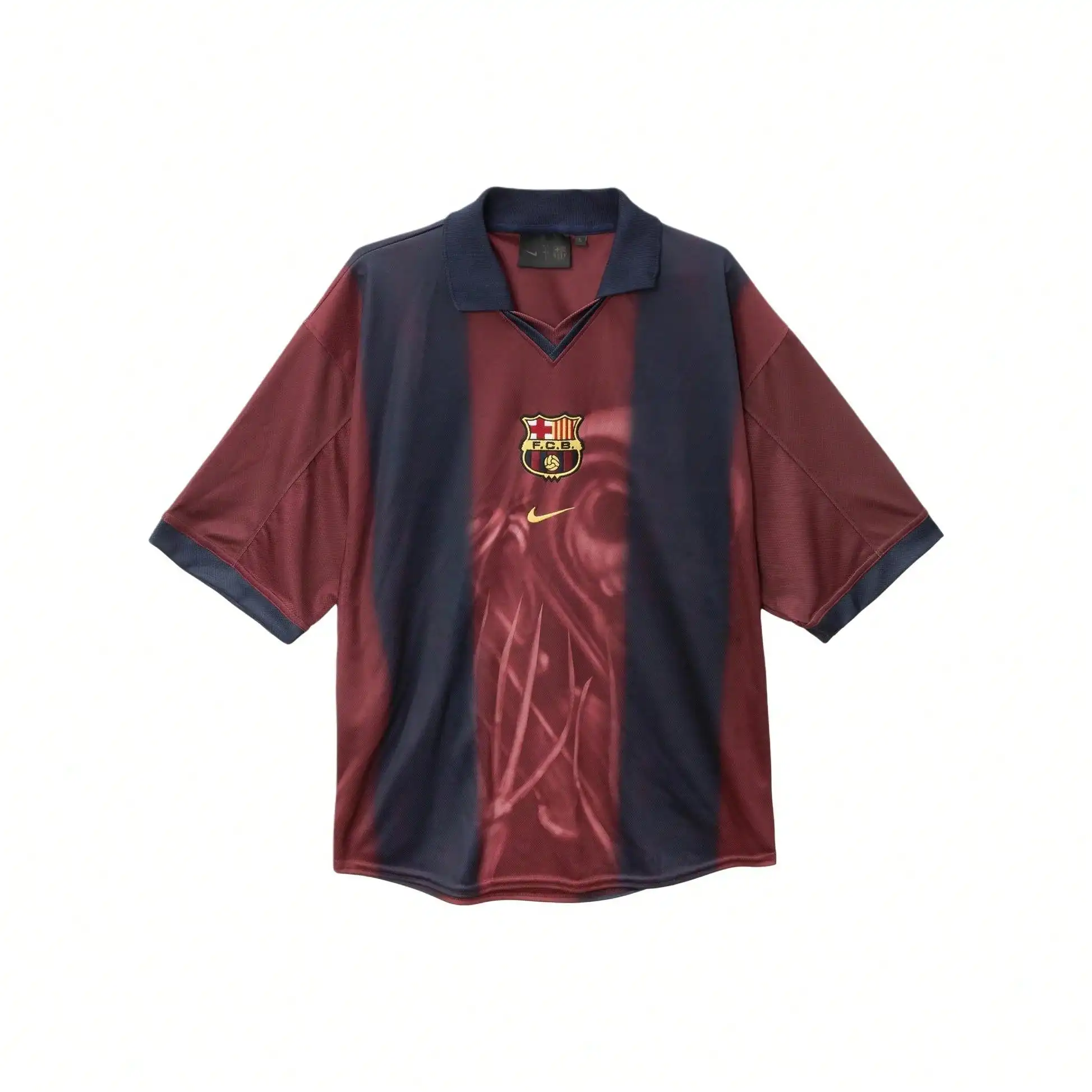 X Nike Barcelona SS25 Retro Football Jersey With Chest  Unisex