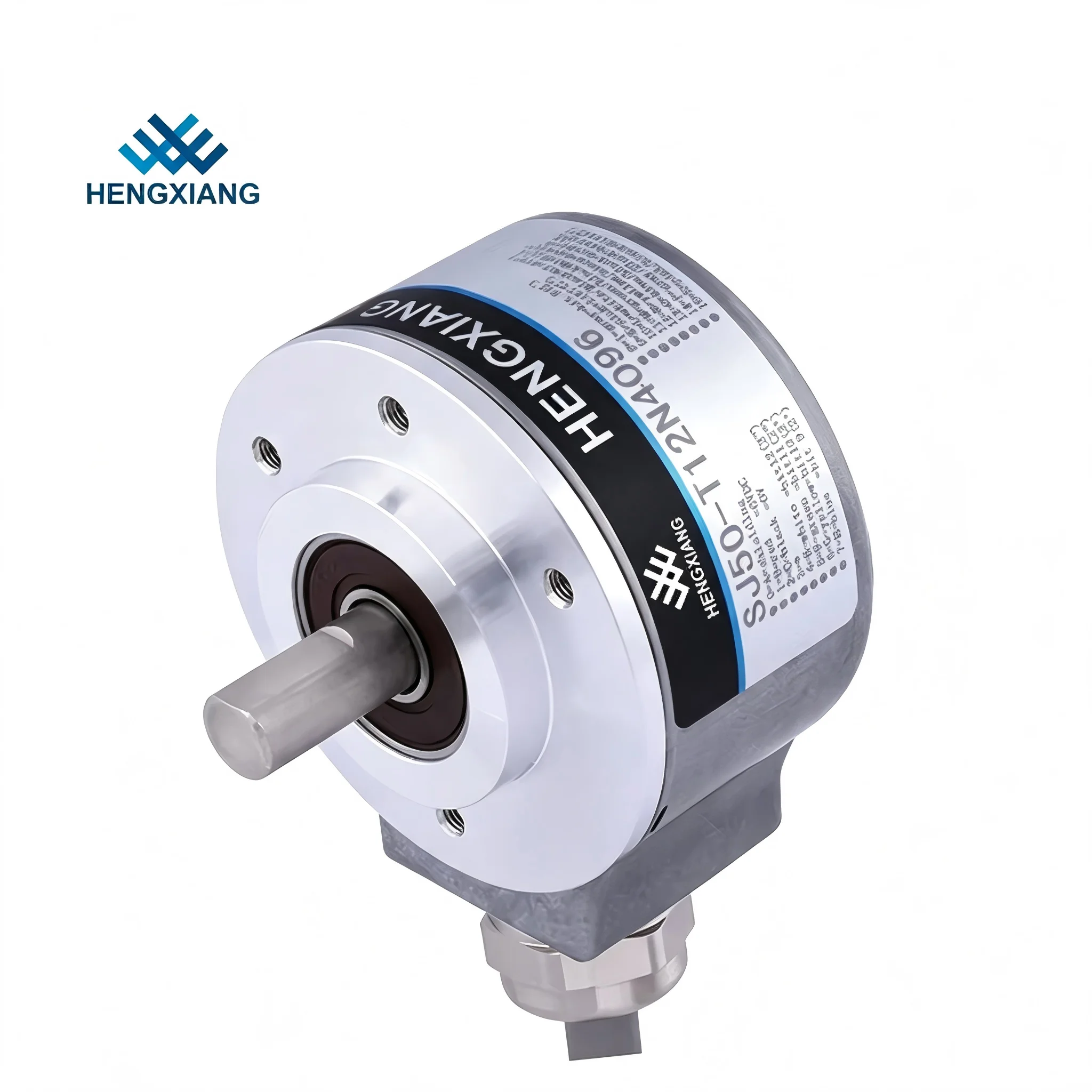 SJ50 Absolute Rotary Encoder 12Bit 4096PPR 8mm Solid Shaft D Type Parallel Gray Code Photoelectric Textile Machinery IP50&IP65