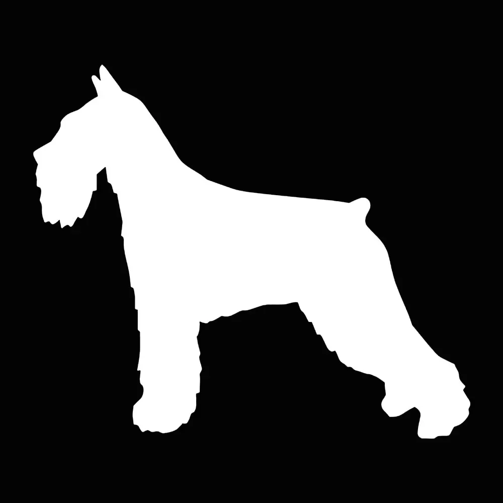 13.2x11.2CM Standard Schnauzer 3D Vinyl Car Sticker Funny Dog Decal Car Truck Motorcycle Styling Decor Accessories