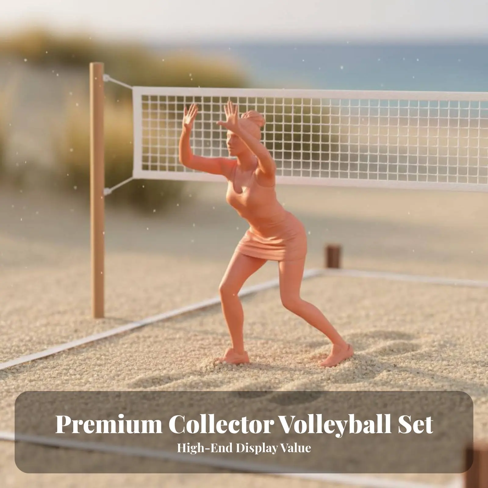 

5 Pieces 1:64 Beach Netball Figures Various Poses 1:64 Scale Miniature Scene People Miniature People Set Highly Detailed