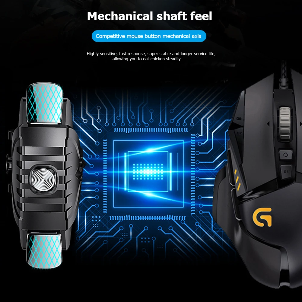 F01 2x PUBG Mobile Phone Trigger Gamepad Shooter Controller Elektronisches Zubehör für Apple/Android