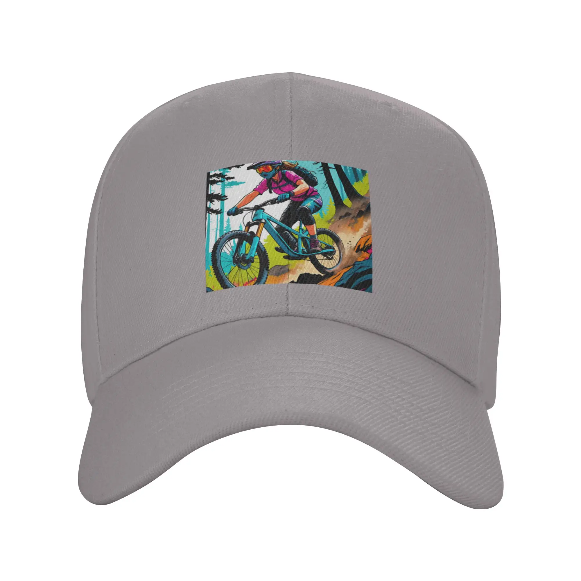 Hot Sale Ride the Rush  Thrilling MTB Adventures Await Baseball Cap Trendy Visor  Street Fashion Visor