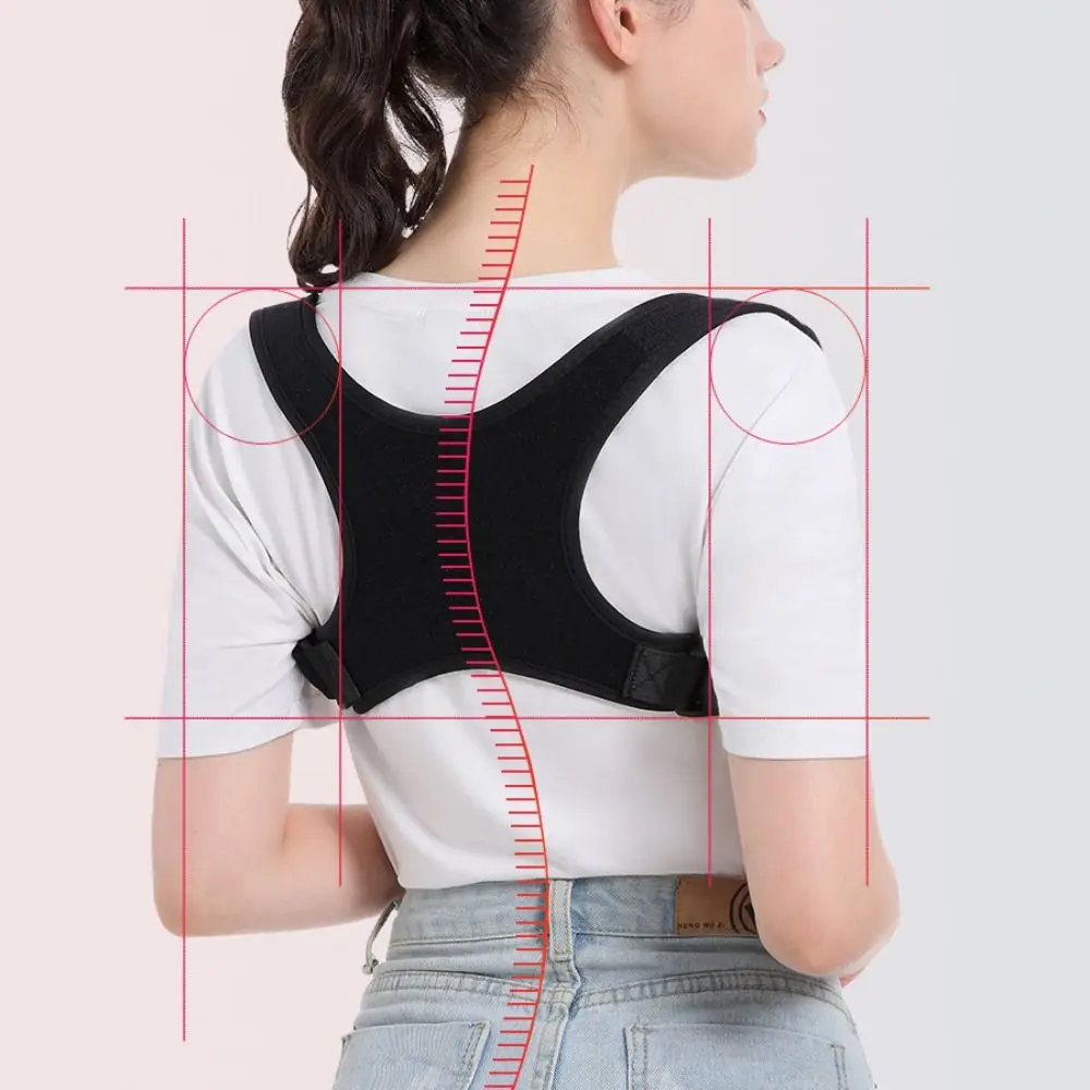 Adjustable Posture Corrector Invisible Comfortable Back Corrector Belt Elastic Breathable Spine Support Brace