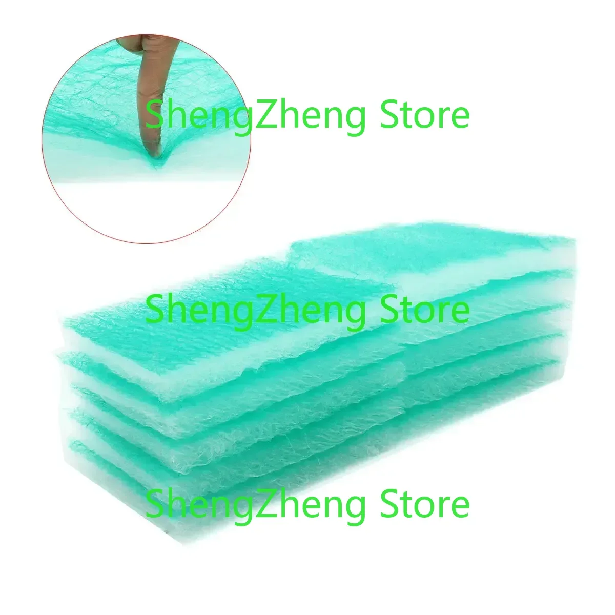 10pcs 20*20*6cm Paint Spray Booth Exhaust Filter Roll Glass Fiber Mat