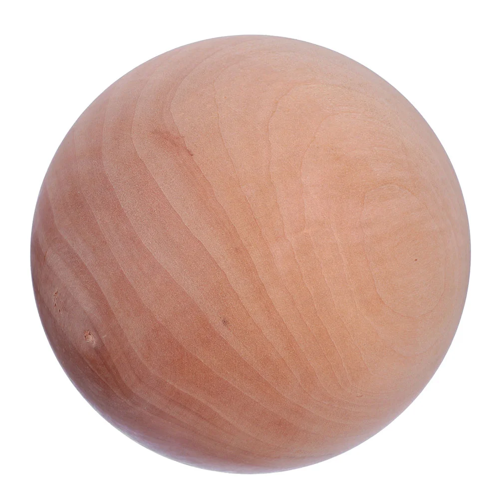 Unfinished Wood Ball Blank Wood Ball Craft Wooden Project Accessory Wood Craft round fitness balls wooden balls