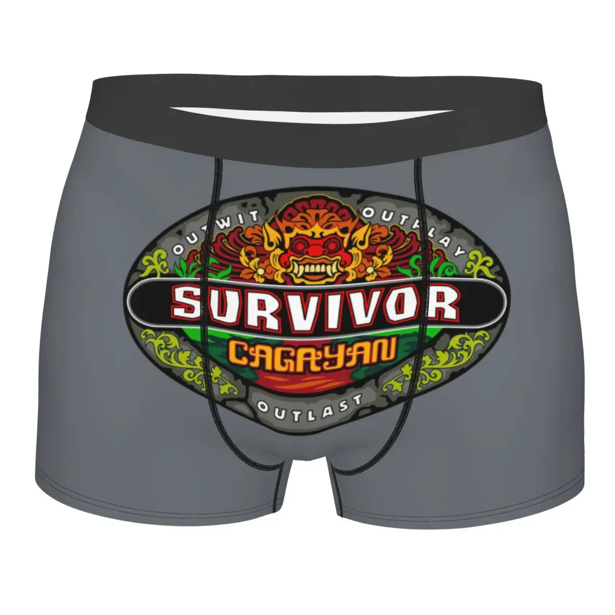 

Custom Male Cool Adventure Game TV Show Survivor Men Underwear Boxer Briefs Breathable Shorts Panties Underpants