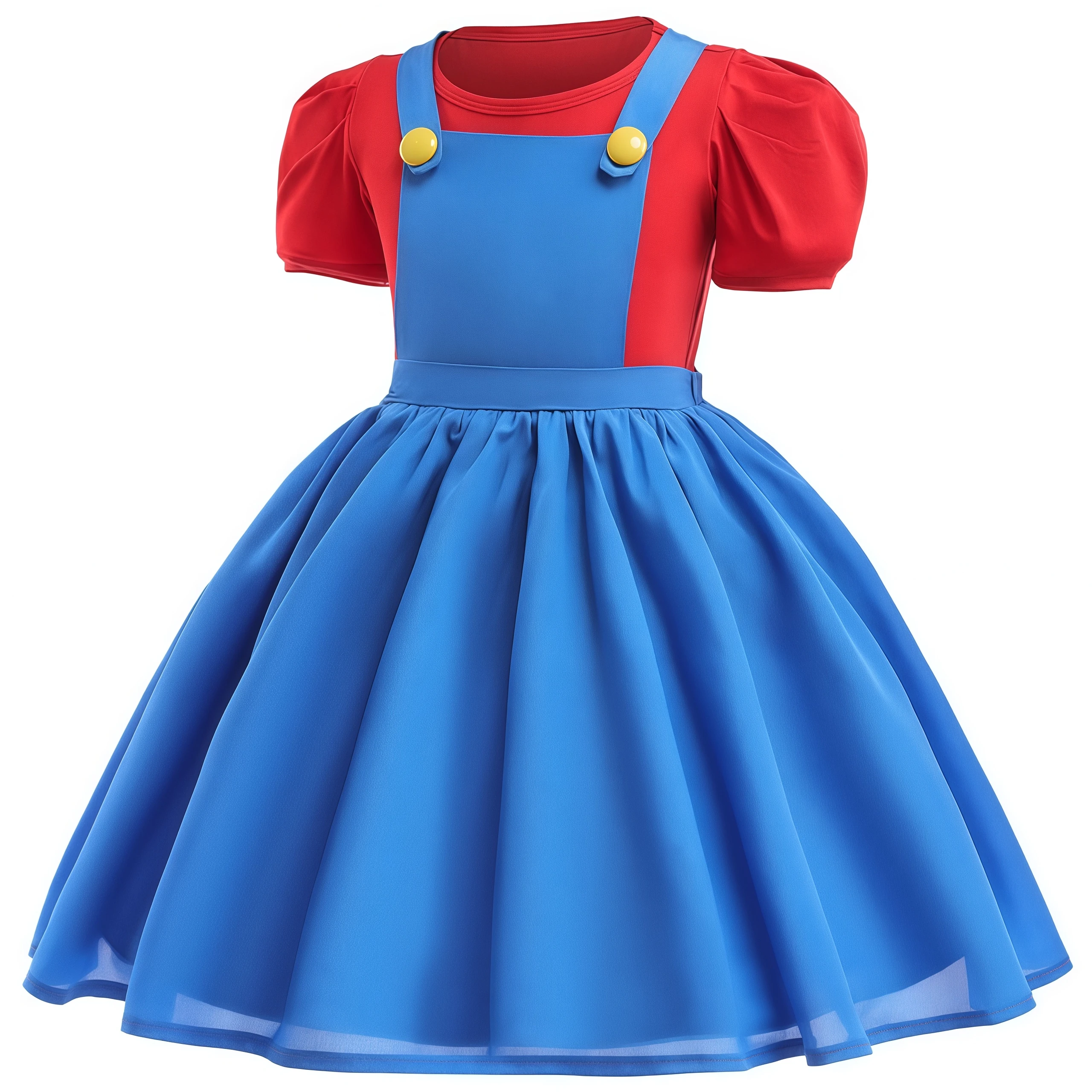 Funny Game Boys Plumber Bros Cosplay Costume Halloween Carnival Outfits For Kids Girls Fancy Jumpsuit Dress Performance Suits
