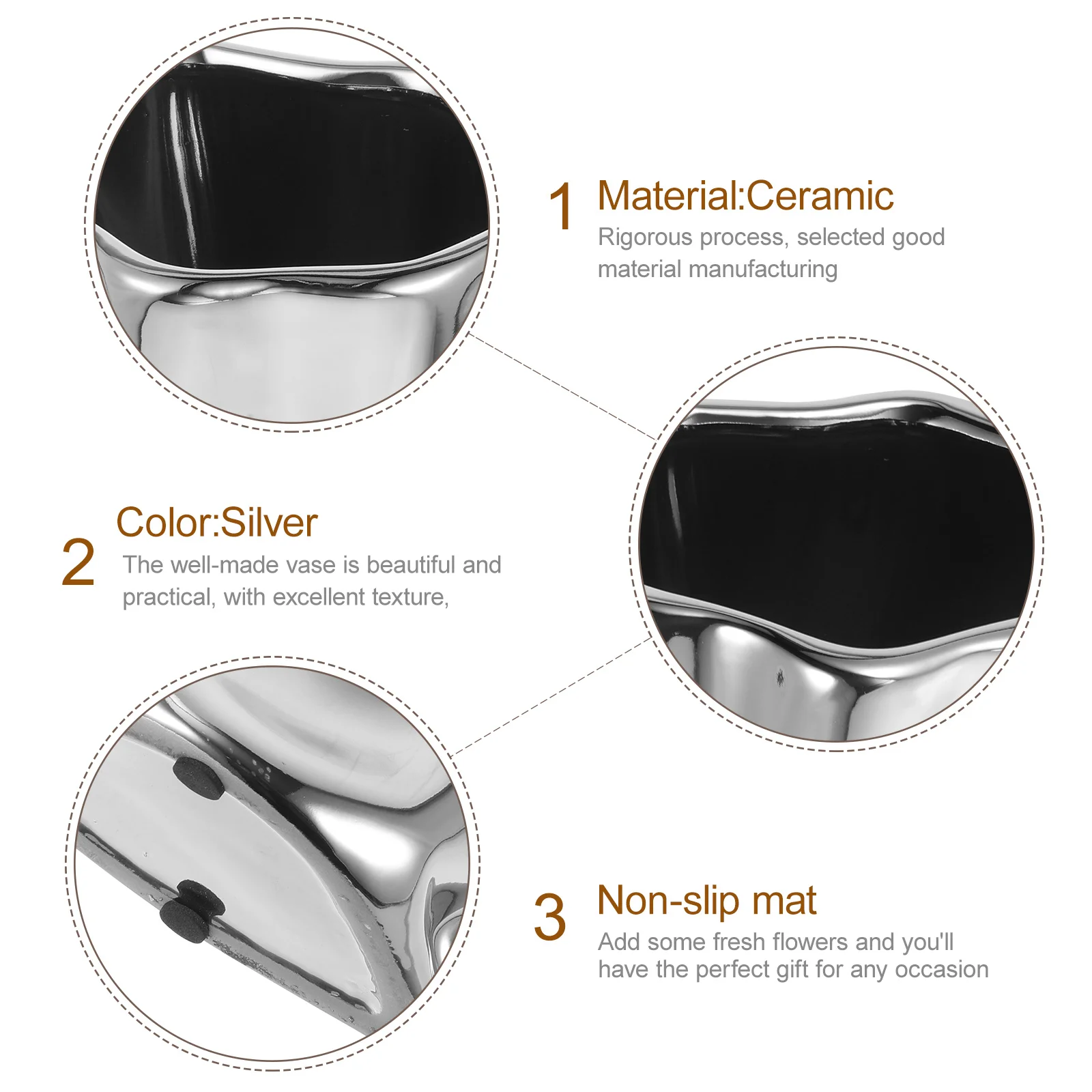 

Modern Ceramic Vase with Textured Finish for Flower Arrangement and Dried Flower Display Home Decor Centerpiece Tabletop