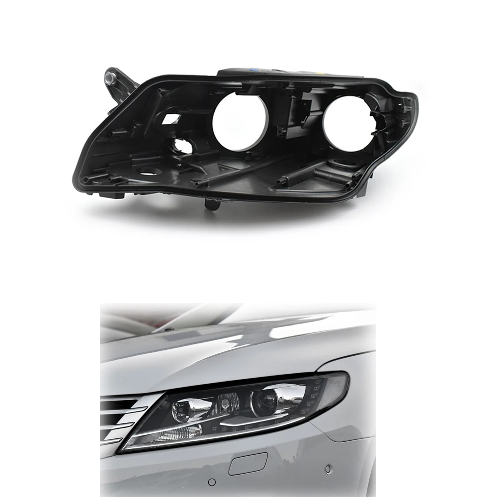 

X-T For Volkswagen Passat CC 2013-2018 4Doors Car Headlight Back Base Housing Plastic Black House