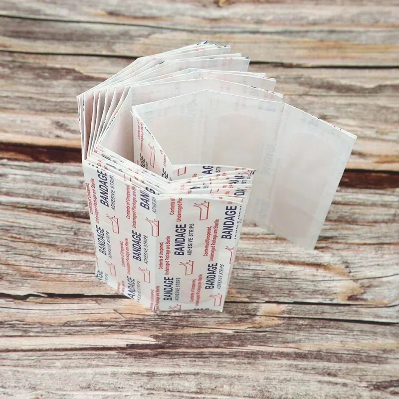 50/100pcs Band-Aids Waterproof Breathable Cushion Adhesive Plaster Wound Hemostasis Sticker Band First Aid Bandage Medical Gauze