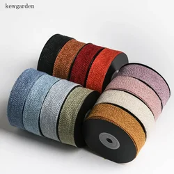 Kewgarden Undercut Knitting Cotton Linen Ribbons 16mm 25mm 38mm 1