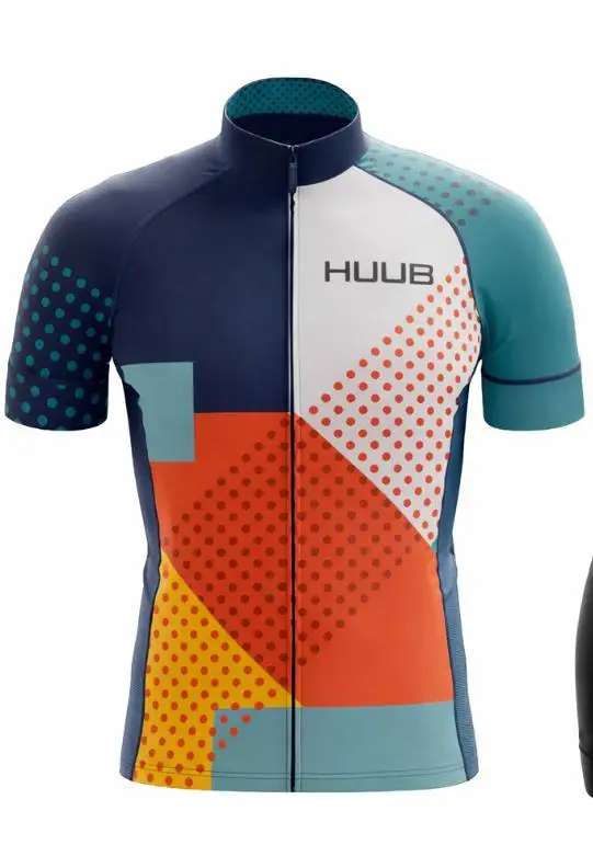 Neues HUUB Radtrikot in 17 Farben, kurzärmelige Rennoberteile, Sommer-Fahrradtrikots – Detail 2
