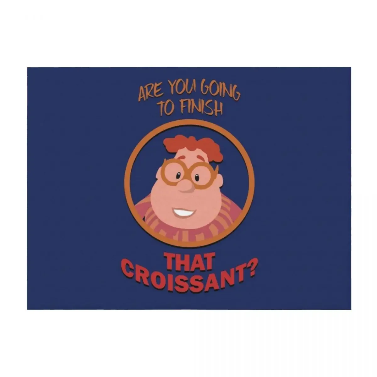 

Are you Going to Finish that Croissant Throw Blanket Soft Bed linens Flannels Large Blankets