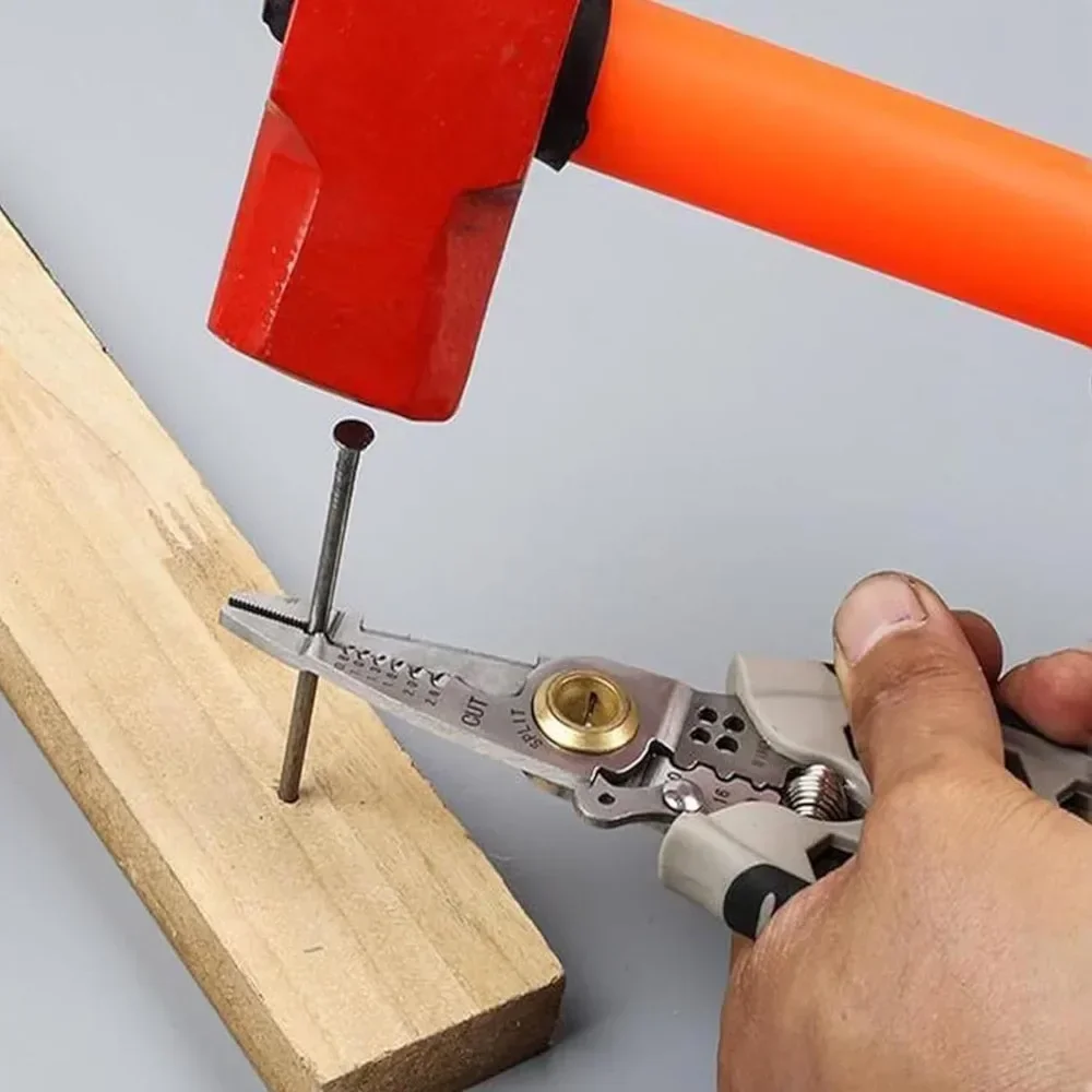 Wire Stripper Cutter  7 Inches ,  Electrical Wire Cutter for Electricians, Stripping and CuttingMulti-Purpose Portable