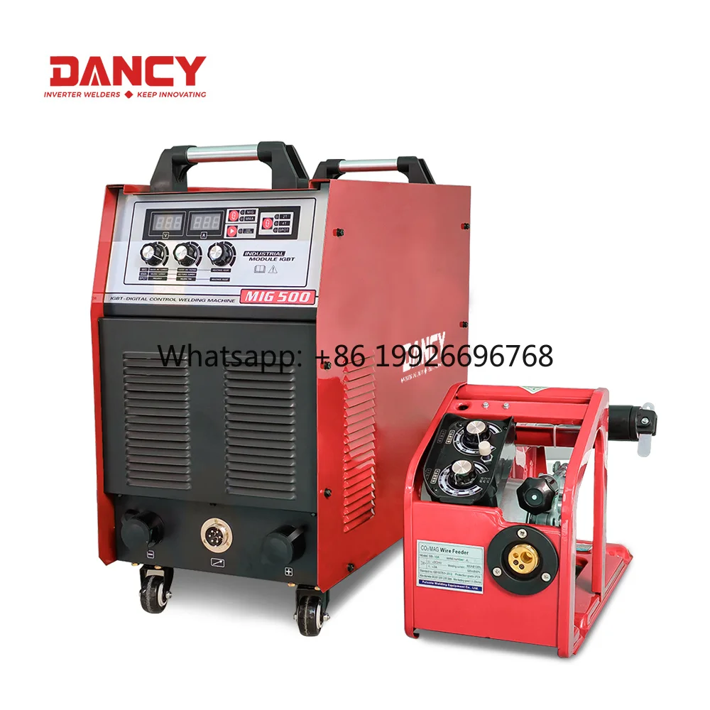 High Quality 380V 3-Phase Heavy Duty 500A 10mm Industrial Inverter MIG Welding Welder Wire Feeder Soldadora