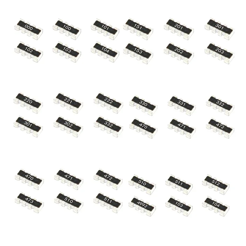 SMD Exclusion 0603 8P4R 2*4P 15K 16K 18K 20K 22K 24K 27K 30K 33K 36K 39K 43K 47K 51K 56K 62K 75K 82K 91K  Network Resistor Array