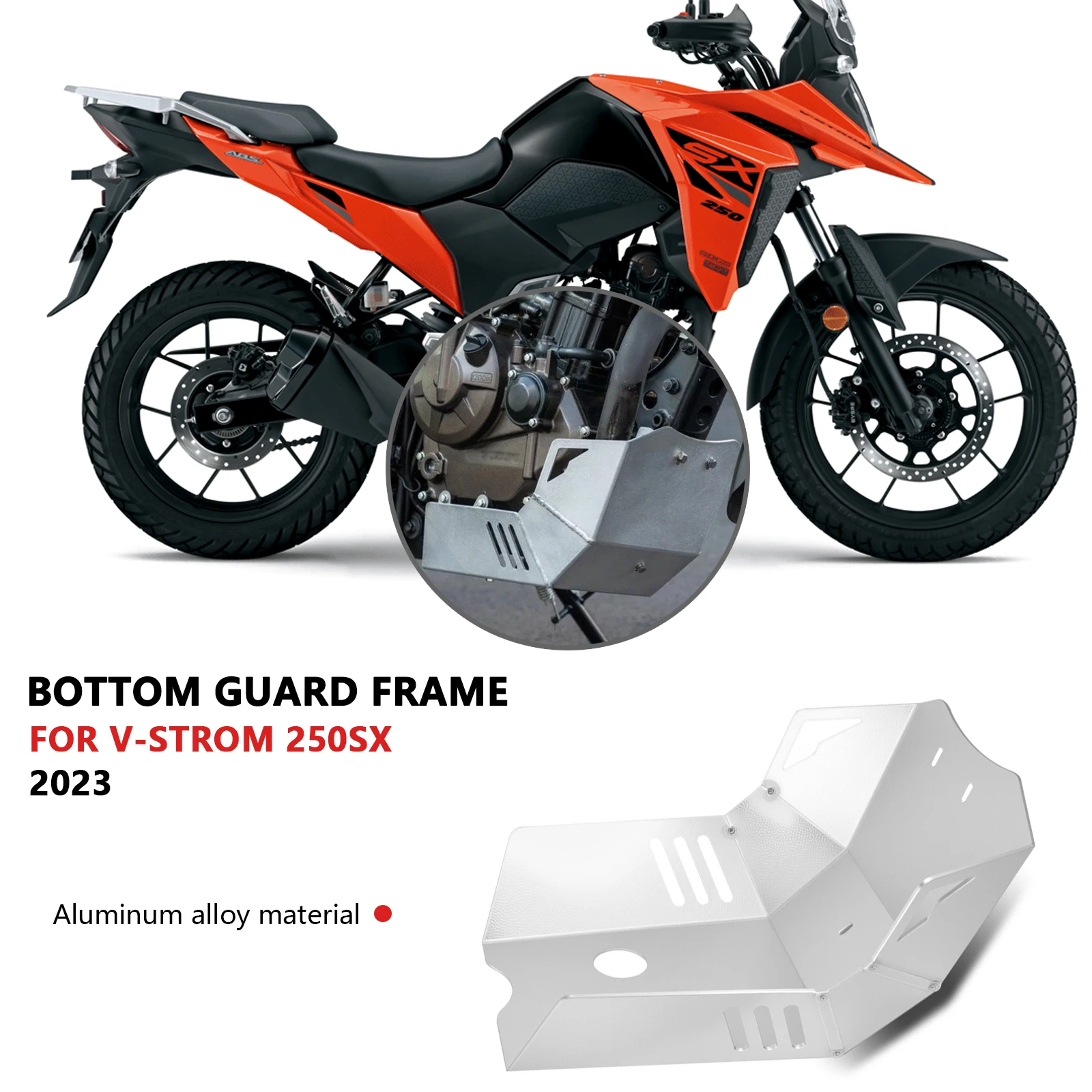 

For V-STROM 250SX 2023-2025 Motorcycle Accessories VSTROM 250 SX Engine Chassis Protection cover Guard Bottom Skid Plate