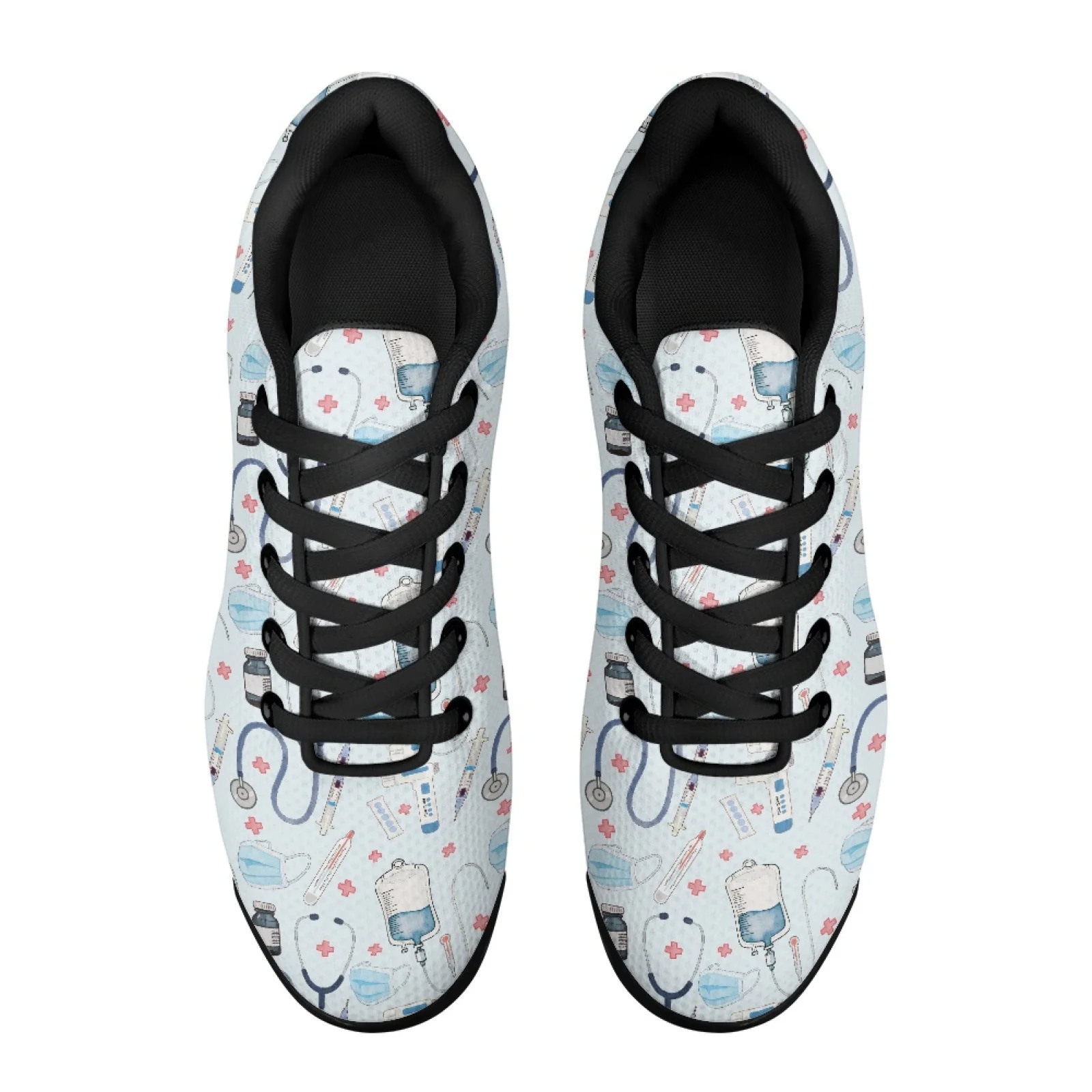 PENSTROLL Medical Tools Print Casual Sport Shoes Mesh Air Cushion Sneakers Breathable Walking Shoes for Mens