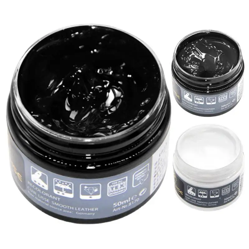 Leather Color Restorer 50ml Car Leather Recoloring Balm Repair Kit Auto Seat Sofa Scratch Remover Furniture Restoration Cream