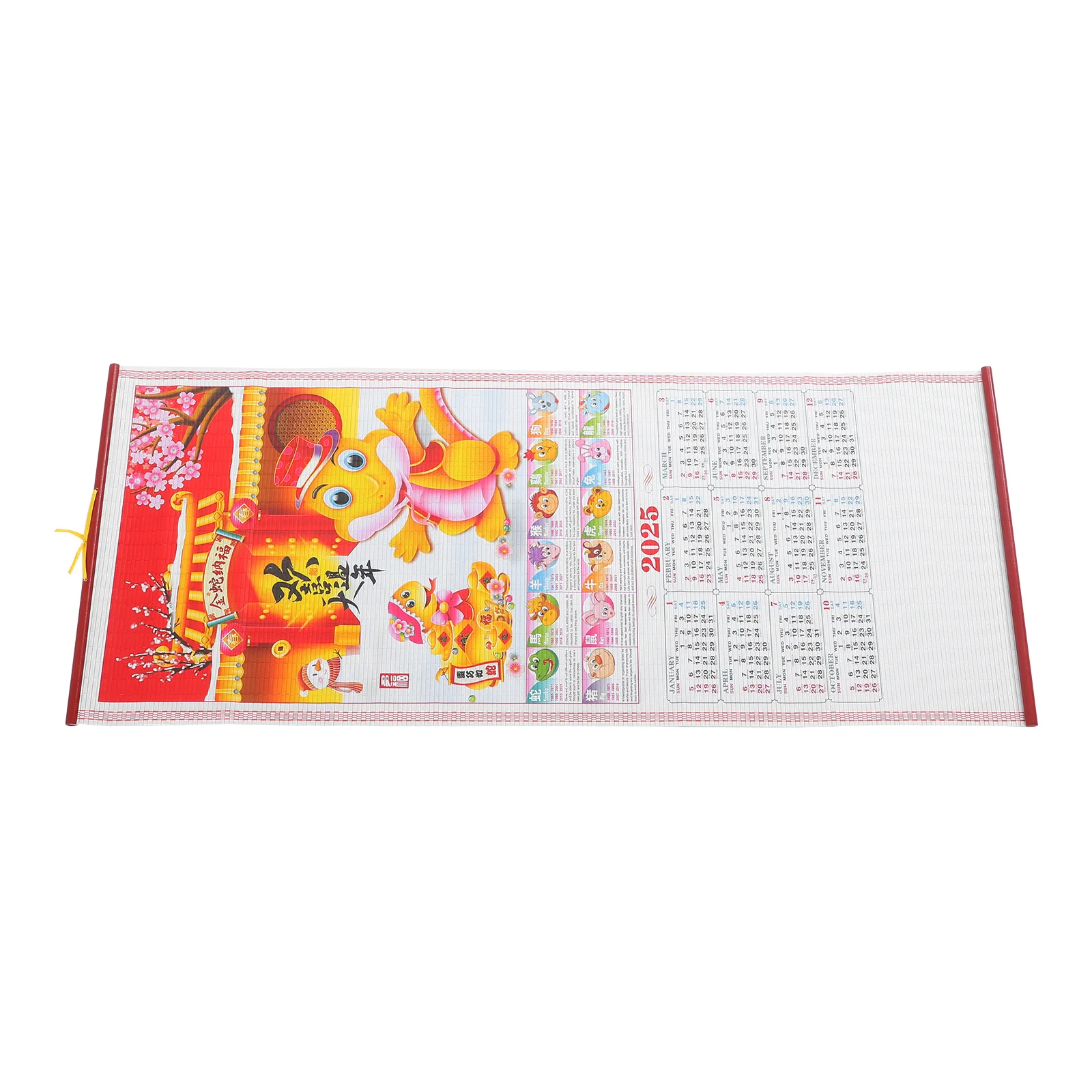 Month Planner Schedule Year of The Snake Hanging Scroll Calendar Household 2025 Monthly Wall