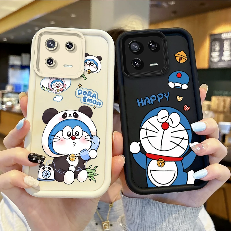 Happy Cartoon D-Doraemon Phone Case For Redmi Note 13 12 Pro Plus 5G Note 13 12 11 10 Pro 12C 10C 9C A2 A1 Phone Protective Case