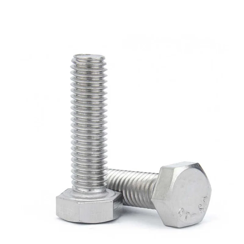 1~20PCS Left-hand Screws 304 Stainless Steel M4 M5 M6 M8 M10 M12 M14 M16 Reverse Thread Left Tooth Outer Hex Hexagon Head Bolts